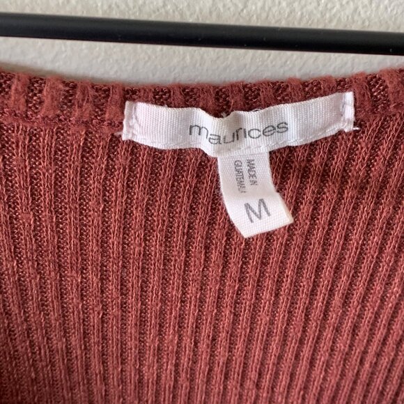 Maurices Babydoll Tank in Rust Color - Picture 2 of 2